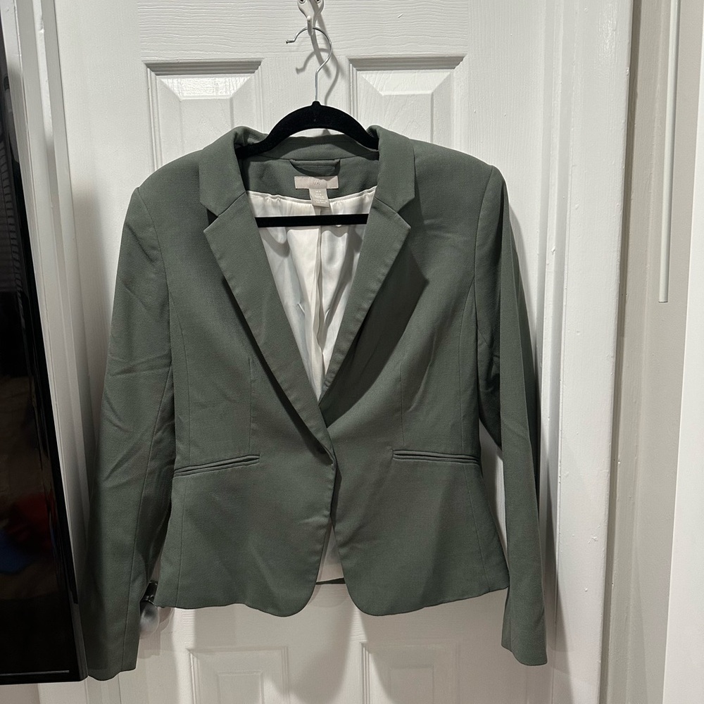 H&M Classic Green Women's Blazer